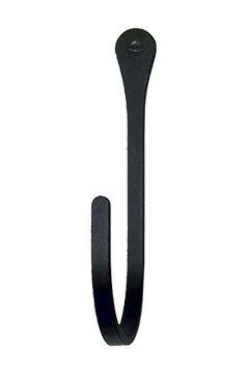 WH-N-E Narrow Metal Black Wall Hook (1/2 W by 3 1/2 H by 2 D)