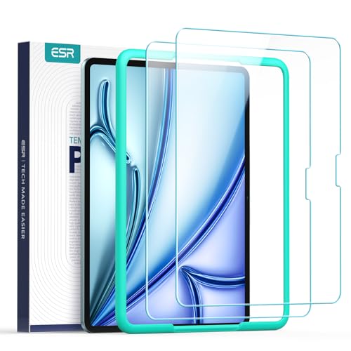 Esr 2 Pack Screen Protector For Ipad Air 11 Inch M3/M2 (7Th/6Th Generation, 2025/2024), 9H Tempered Glass Screen Guard With Alig