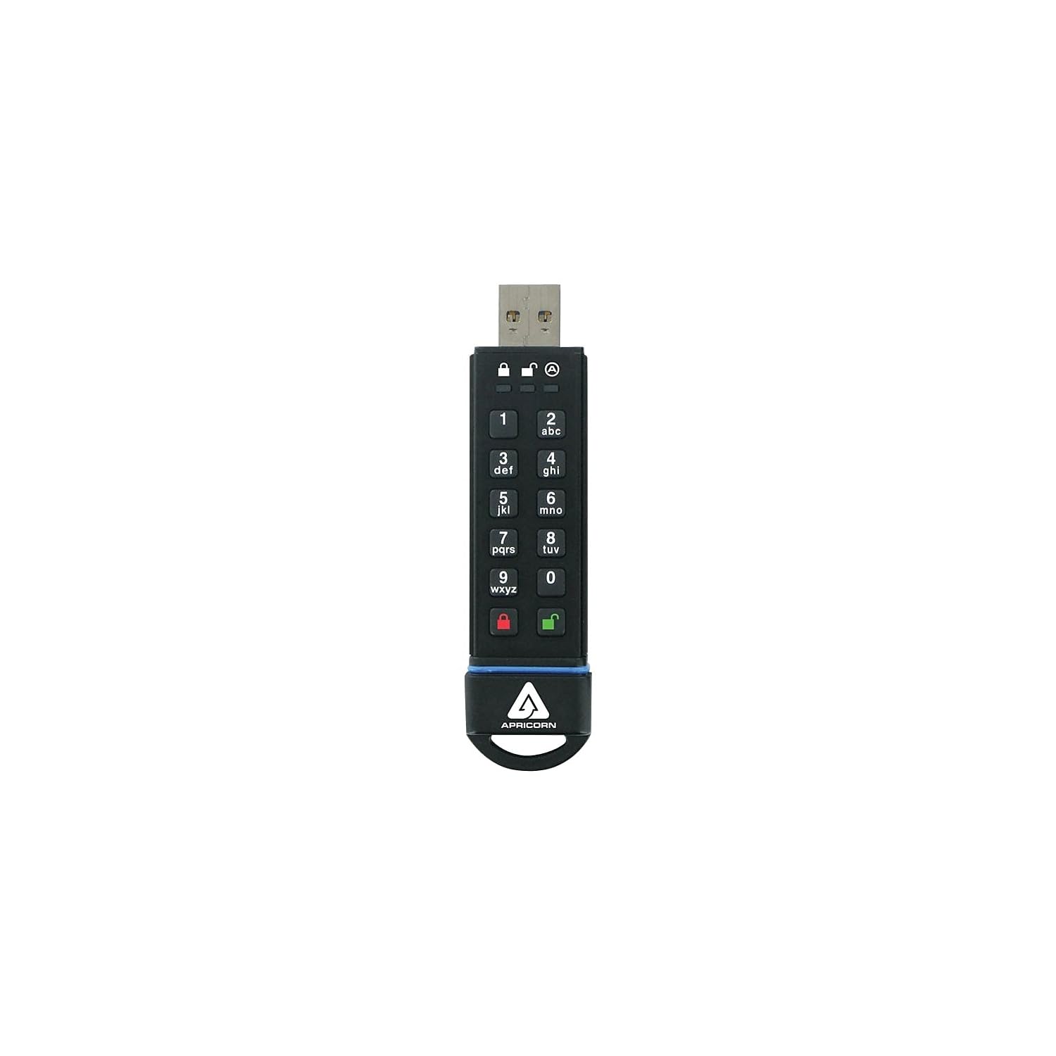 Apricorn 16Gb Aegis Secure Key Fips 140 2 Level 3 Validated 256 Bit Encryption Usb 3.0 Flash Drive (Ask3 16Gb)