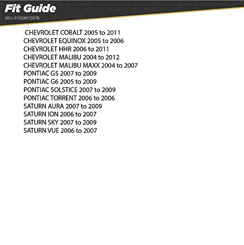 SCOSCHE GM1587B In Dash Car Stereo Single DIN Installation Kit Compatible with 2004 Up Select Chevrolet and More GM Vehicles