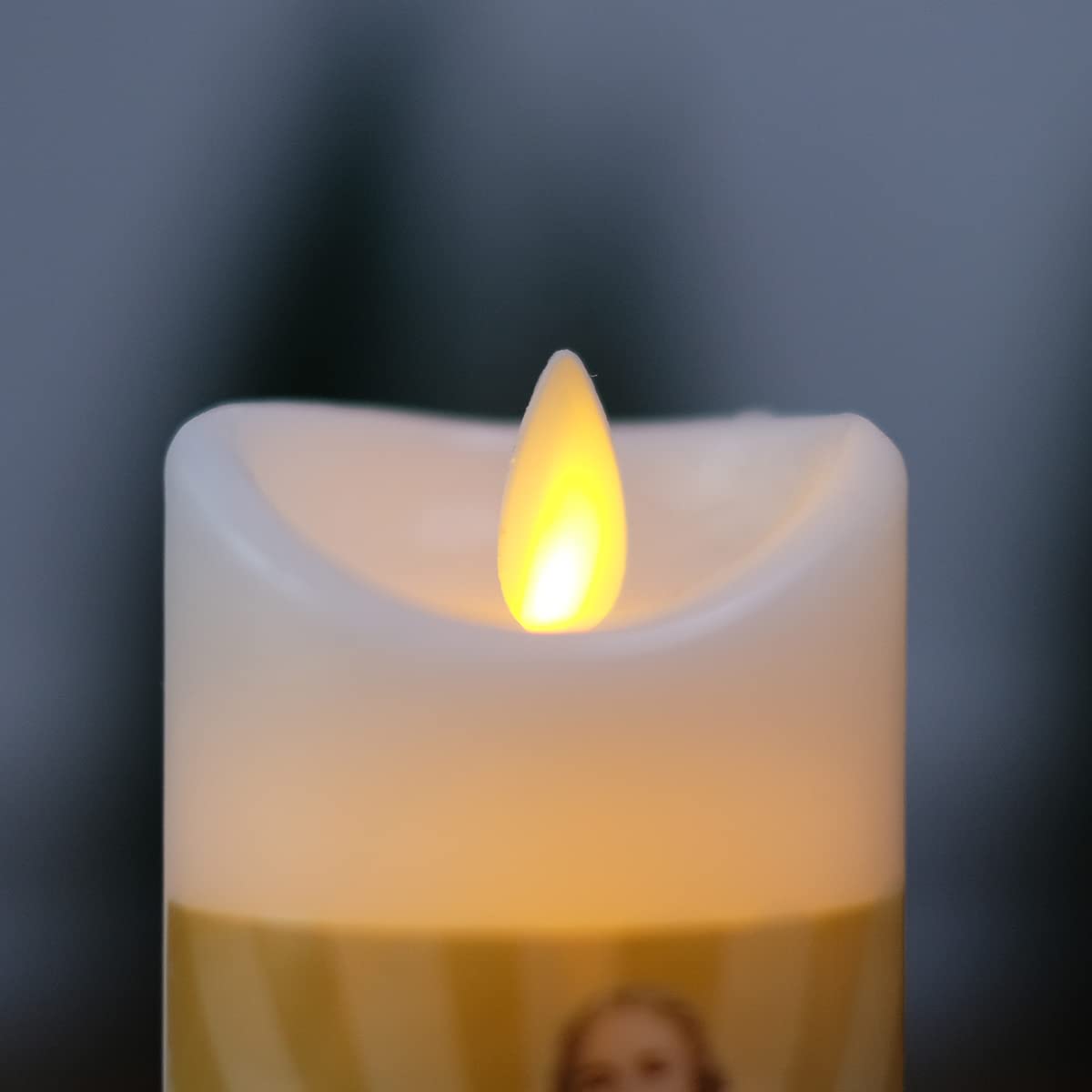 Nonno & Zgf Saint Judes Flameless Prayer Candle, Real Wax, Moving Wick, St Jude Devotion Battery Operated Candles With Remote Ti