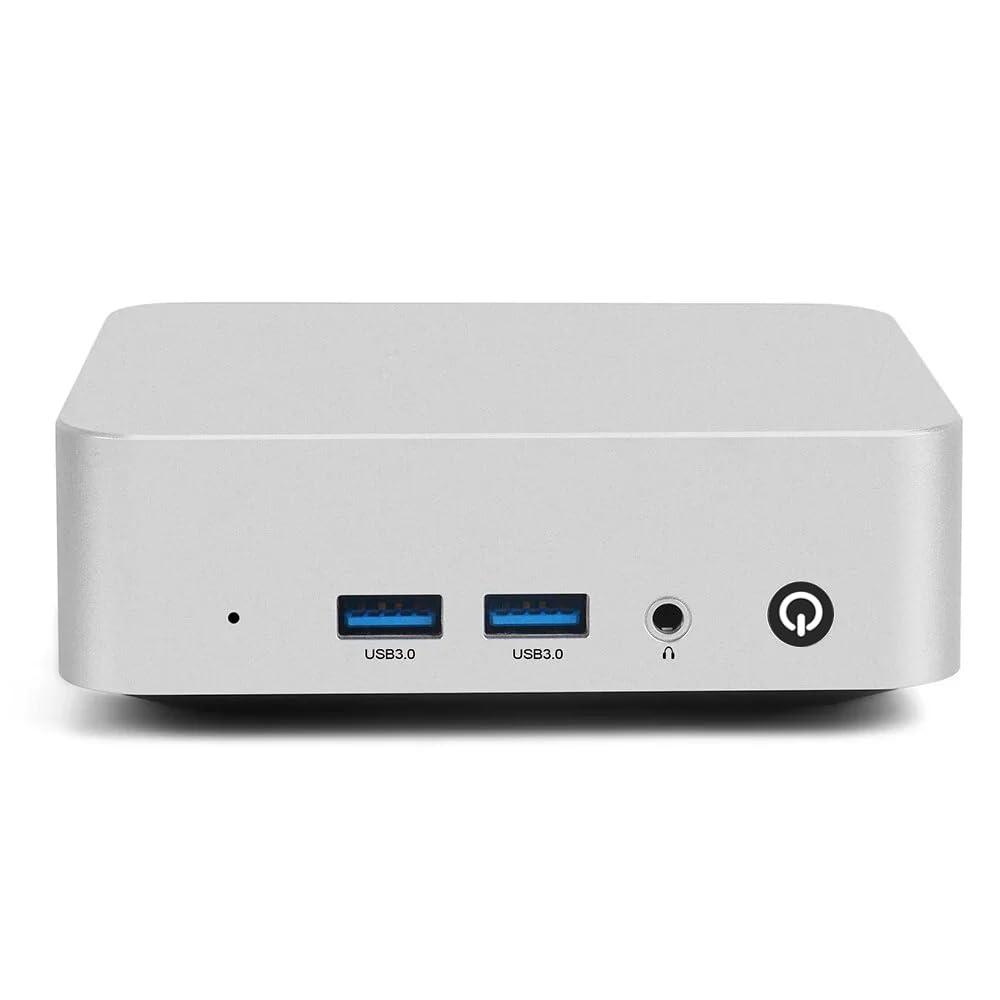 Mini PC (4C/4T) 8GB RAM 128GB SSD Support 2T desktop computers windows/WiFi/BT/DC/RJ45 LAN 1000M/USB*4/USB-C*2 /HDMI*2 4K Dual D