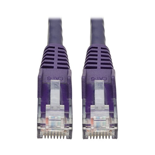 Tripp Lite Cat6 Gigabit Ethernet Snagless Molded Patch Cable Utp Purple Rj45 M/M 6 (N201 006 Pu)