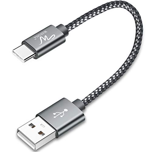 Wayona Usb Type C Short 65W/3A Fast Charging Data Cable For Powerbank, Android Auto, Apple Carplay, Samsung Galaxy S24, S23, S22