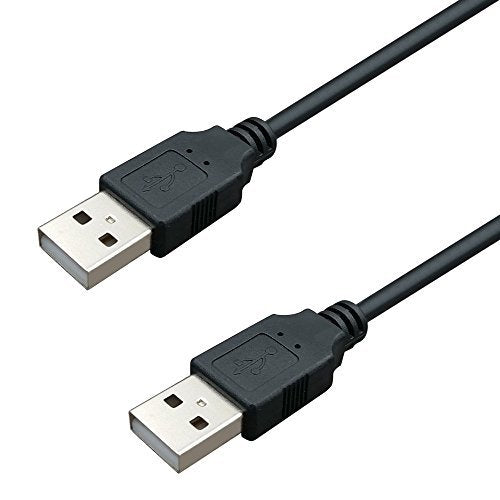 Bescable Usb To Usb Cable   Superspeed Usb 2.0 Type A Male To Type A Male 24 / 28Awg Cable 7 Feet   Black