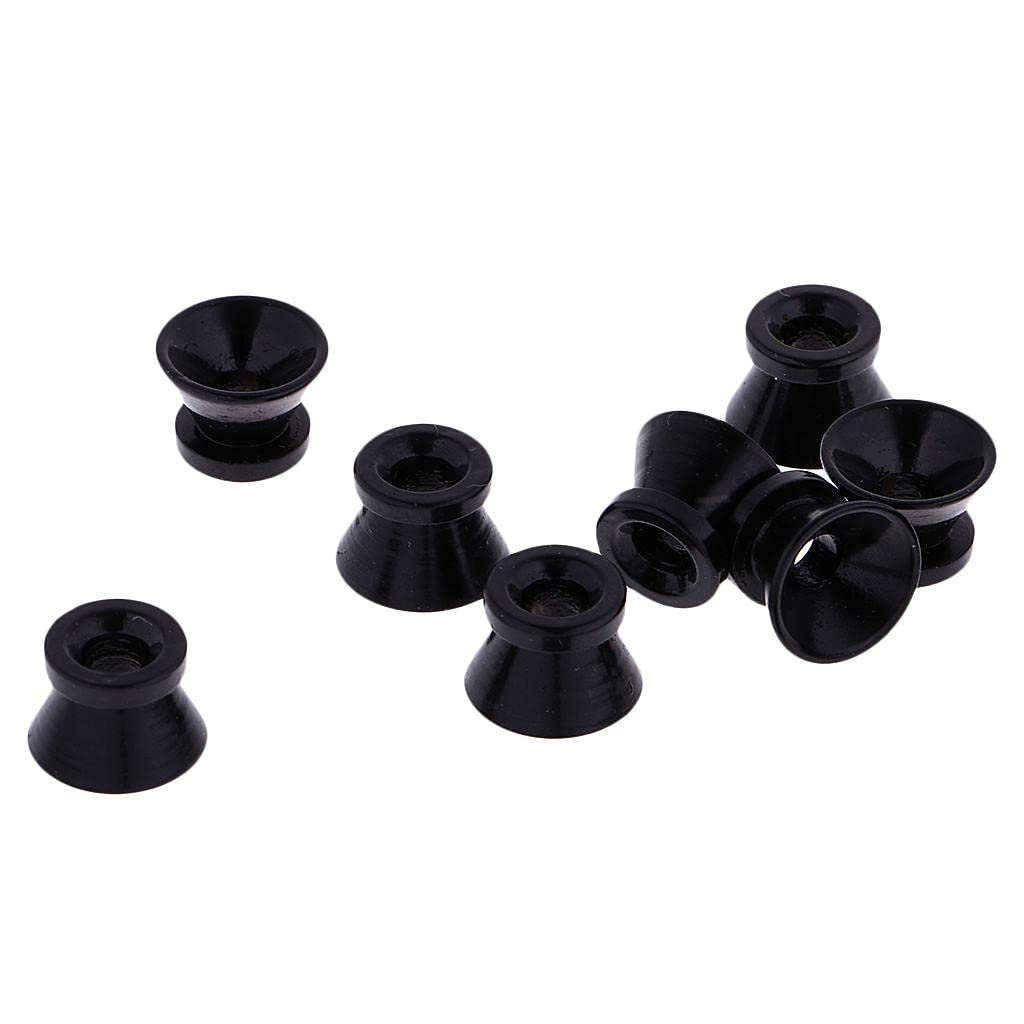 LICHTS Acoustic Guitar Strap Locks Straplocks Strap Buttons for Electric Bass Black