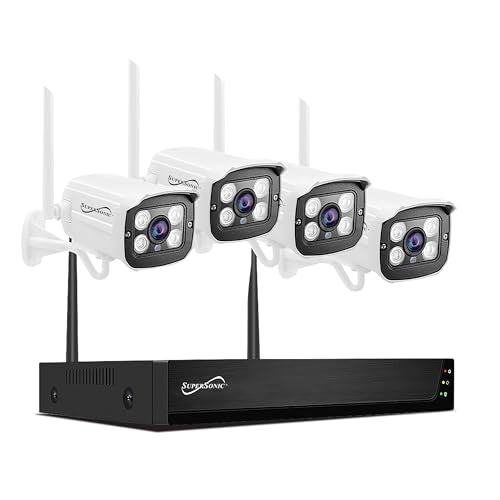 Supersonic 4 Camera Wireless Security System (Sc5004Nvr)