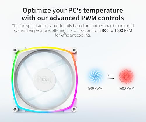Montech Ax 120Mm   Pwm Fan   Silent Performance   High Speed 1600Pwm   High End Durability With Hdb Bearing   Stunning Outer Rin