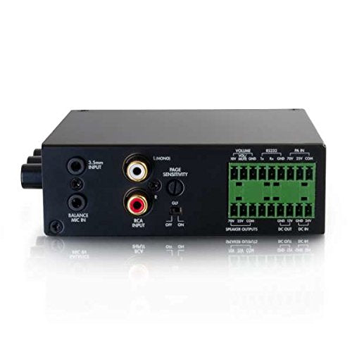 C2G Legrand Audio Amplifier, Black Audio Component Amplifier With Remote Wired Wall Plate Controller, Taa Compliant Amp, 50W Amp