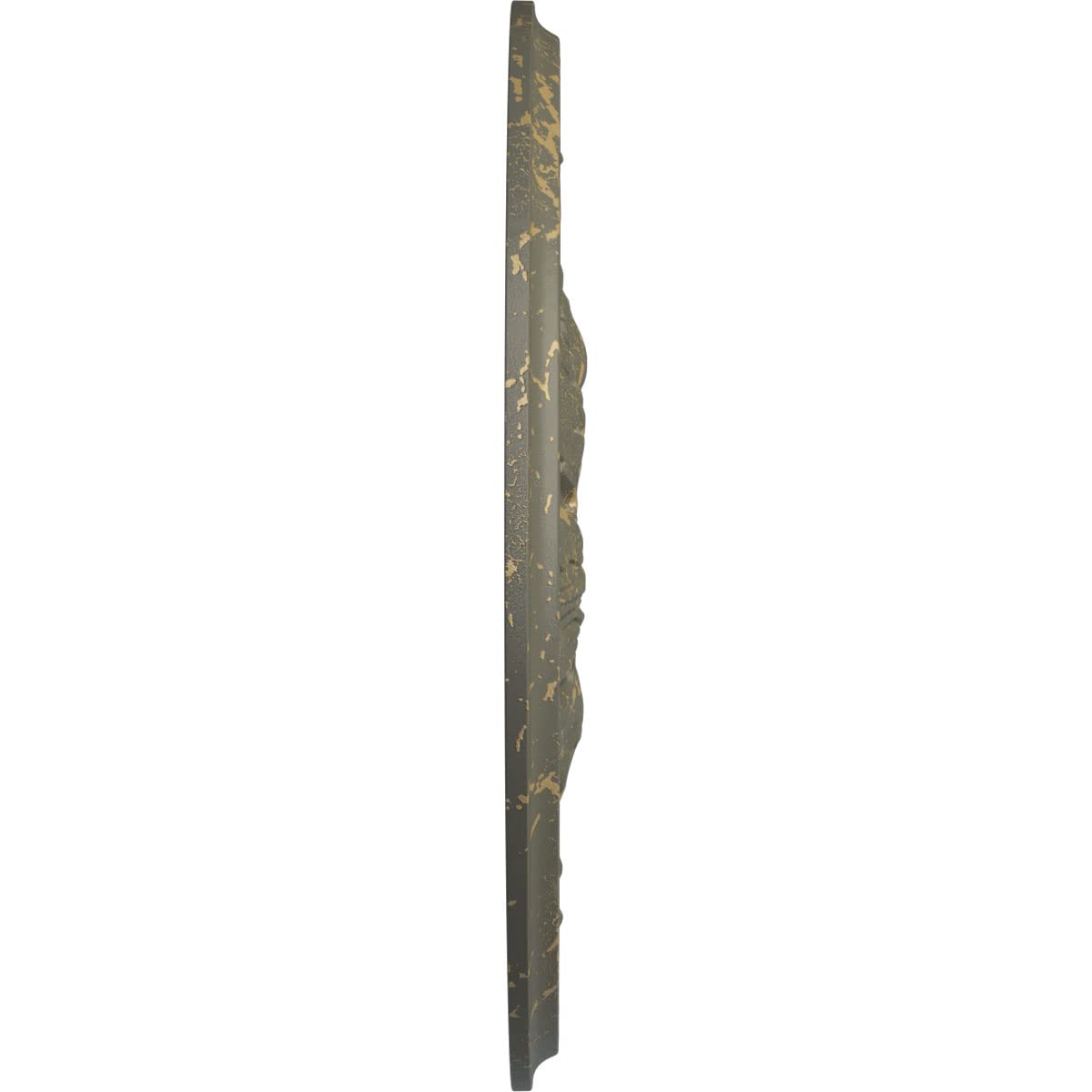 Ekena Millwork Cm12Lewhc Legacy Acanthus Ceiling Medallion, 12 3/4''Od X 7/8''P (Fits Canopies Up To 3 1/2''), Hand Painted Witc