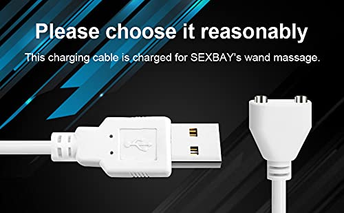 Sexbay Original Replacement Dc Charging Cable Usb Cord For Rechargeable Wand Massagers Charger/Magnetic Charger