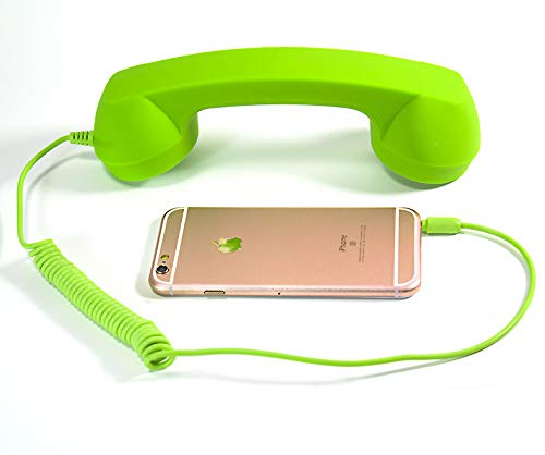 Ytykinoy Retro 3.5Mm Telephone Handset Cell Phone Receiver Mic Microphone Speaker For Iphone Ipad Mobile Phones Cellphone Smartp