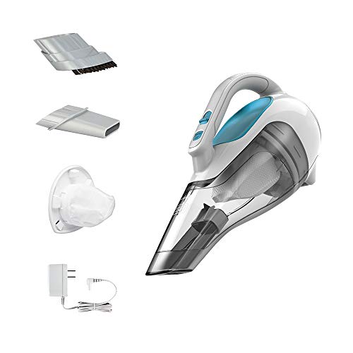 Black+Decker Dusbuster Handheld Vacuum Ion Hand, Cordless, Flexi Blue/ Grey / White (Hhvi315Jo42)