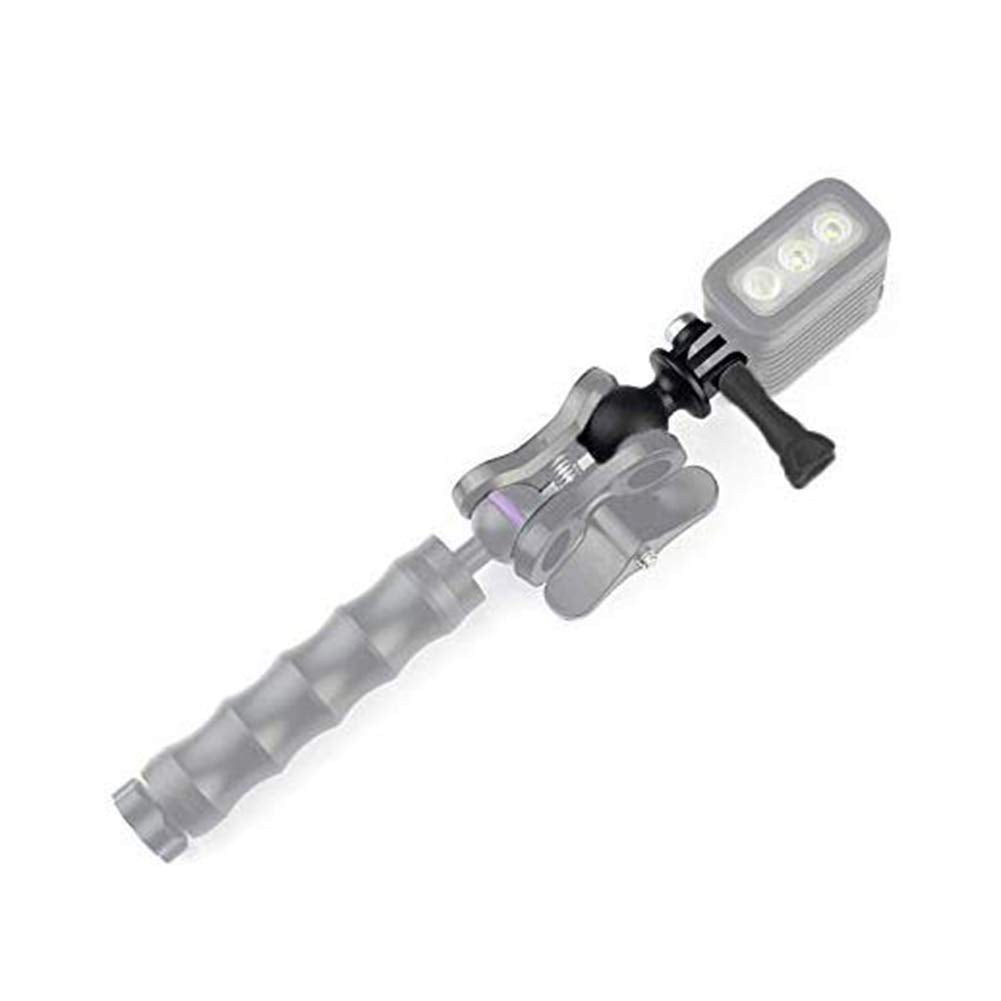 Ball Head Mount Adapter (1 Inch Diameter Ball) With Thumb Screw For Gopro 11/10/9/8/7/6/5 Black,Session 5/4 Action Cameras