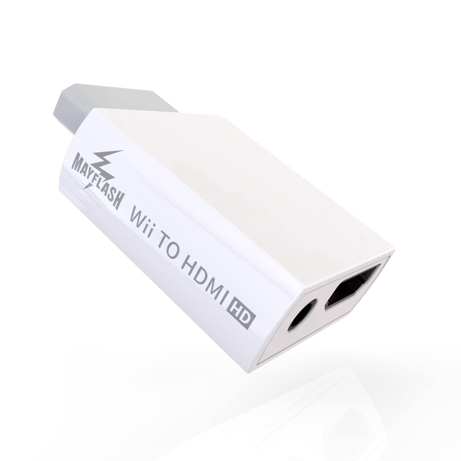 MAYFLASH Wii to HDMI Converter 1080P for Full HD Device, Wii HDMI Adapter with 3,5mm Audio Jack&HDMI Output Compatible with Wii,