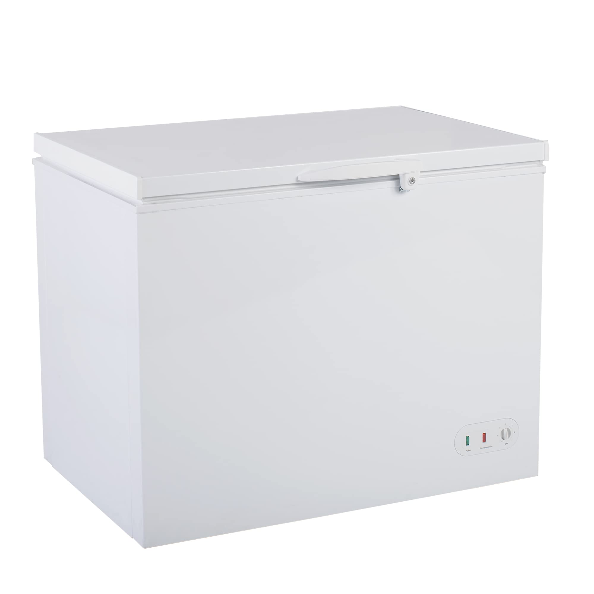Maxx Cold 40.6 Commercial Chest Freezer with 9.6 Cu. Ft. Capacity, Durable White Steel, Locking Lid, and -11.2F to -1F Storage R
