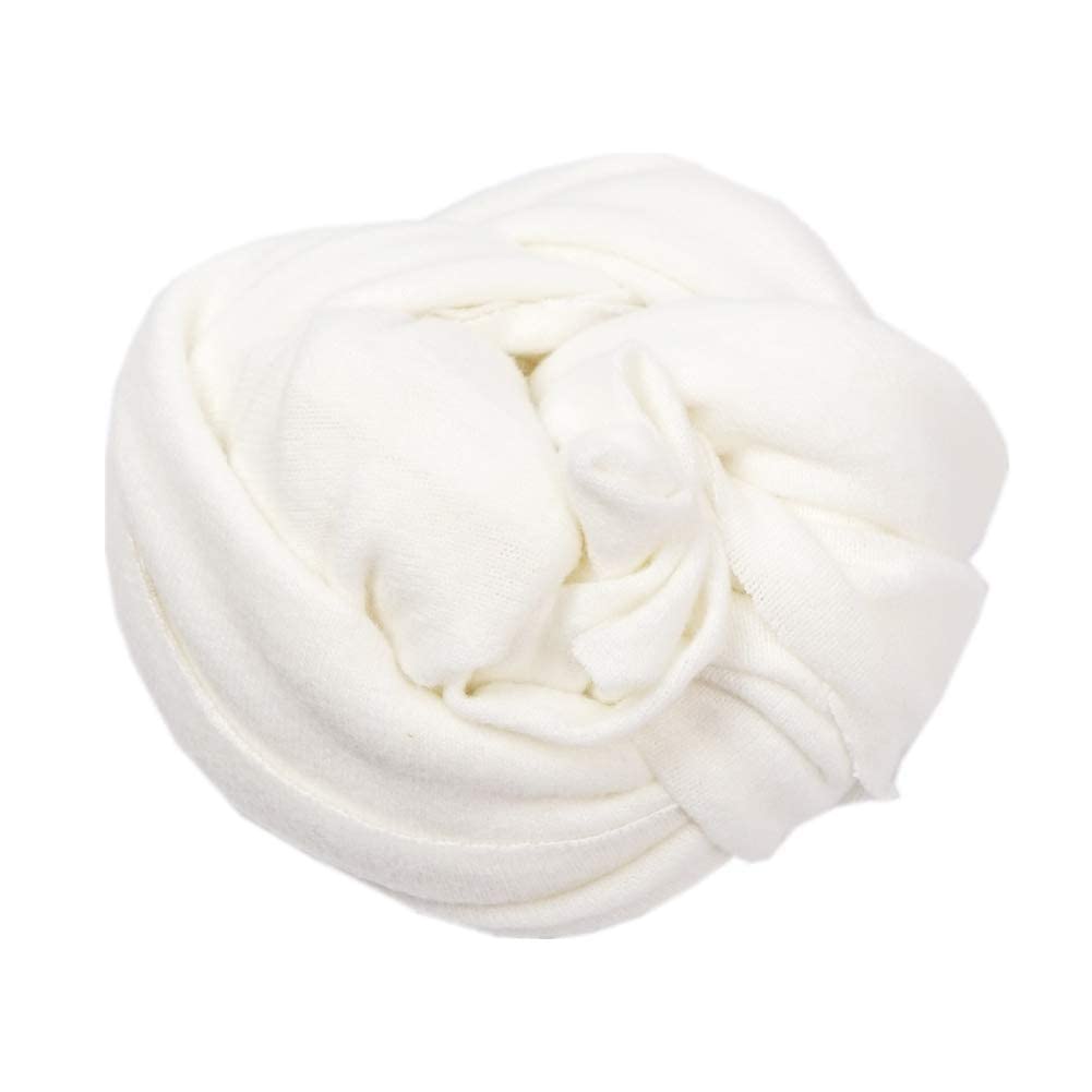Coberllus Newborn Baby Photo Props Blanket Stretch Knit Double Side Wrap For Boys Girls Photography Shoot (White)