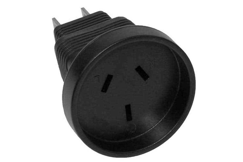 SF Cable, 3 Prong Power Plug Adapter, Australia AS3112 Receptacle to USA NEMA 5-15P
