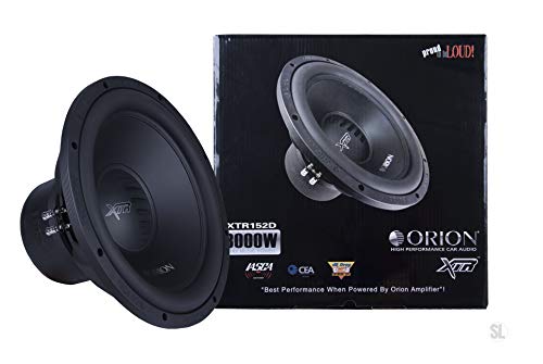 Orion Xtr Subwoofer Dvc 4 Ohm Max Music Power Watts Subwoofer Black Speaker Car Stereo Bass Woofers (Xtr152D, 15 Inch - Dvc 2 Oh