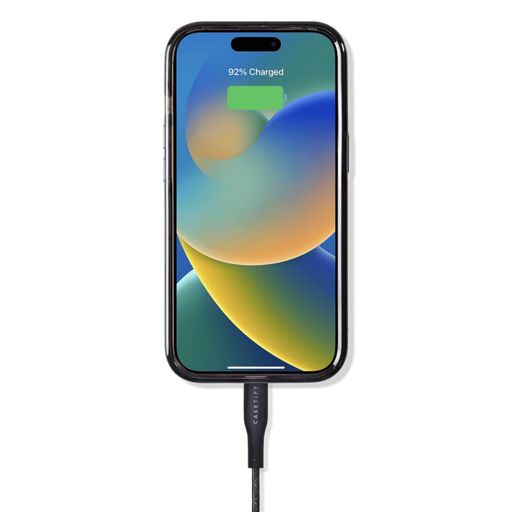 Casetify Powerthru Usb C To Lightning Cable (1M/3.3Ft)   Black