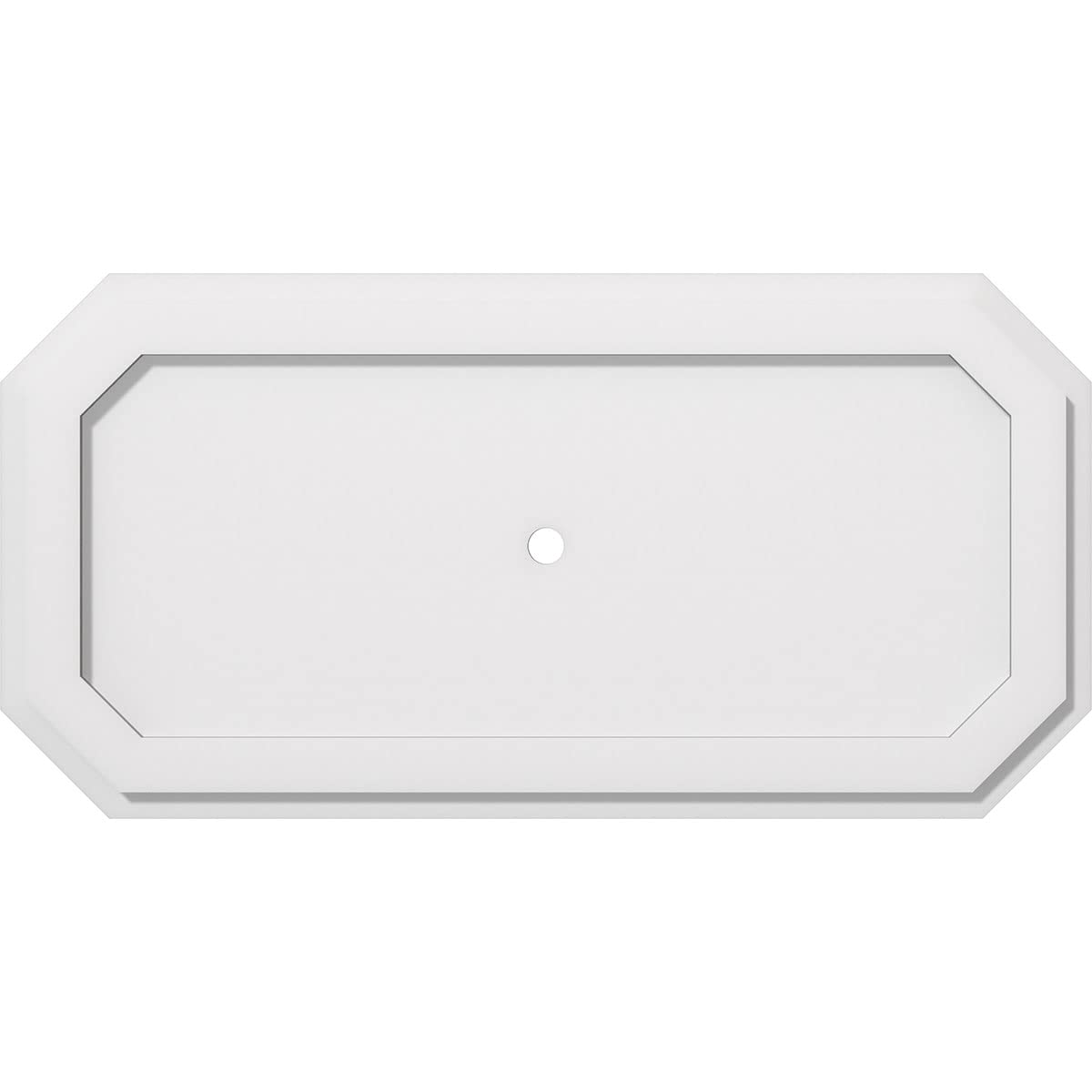 Ekena Millwork Cmp30X15Ed 01000 Emerald Architectural Grade Pvc Contemporary Urethane Ceiling Medallions 30''W X 15''H X 1''Id X