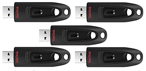 Sandisk Cruzer Ultra 16Gb Usb 3.0 Flash Drive Sdcz48 016G U46 Up To 100Mb/S (Pack Of 5)