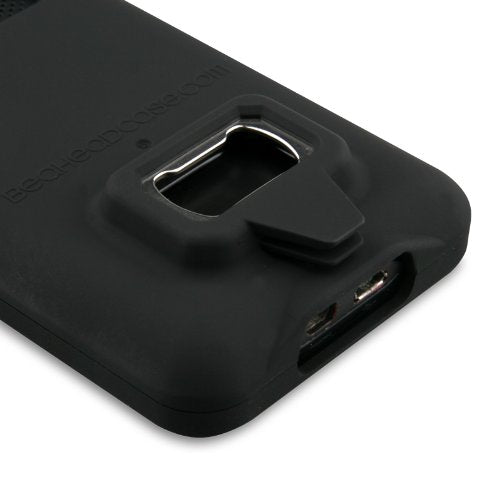 Be A Headcase 11856 Bottle And Can Opener Case/Cover For Cell Phone Htc Evo 4G   1 Pack   Retail Packaging   Black