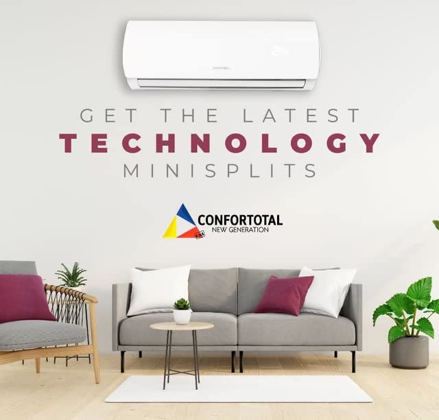 Confortotal 12000 Btu Mini Split Air Conditioner And Heat Pump 110V Ductless,1 Ton,With Wifi Compatible With Alexa