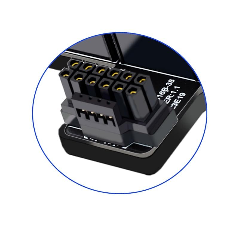 Cy Adapter 12Vhpwr Atx3.0 Pci E 5.0 Power Modular To Three Atx 8P Adapter For 4080 5090Ti 16Pin 12+4P Graphics Card (Up Angled 9