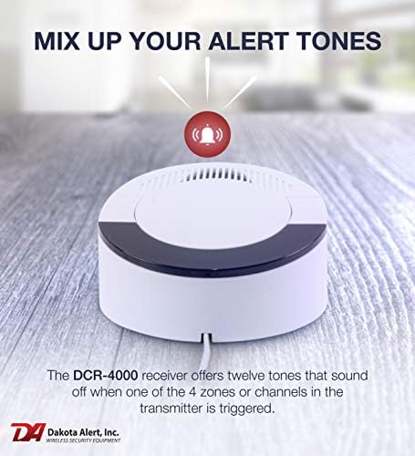 Dakota Alert Wireless Receiver  Dcr 4000 Up To 1 Mile Operating Range   Compatible With All Dakota Alert 4000 Series Sensors: Sbb 4000, Dcht 4000, Dcmt 4000, Dcpt 4000, And Ut 4000 Transmitters