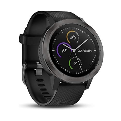Garmin 010 02174 11 Vivoactive 4 Smartwatch Black/Stainless Bundle With 1 Yr Cps Enhanced Protection Pack