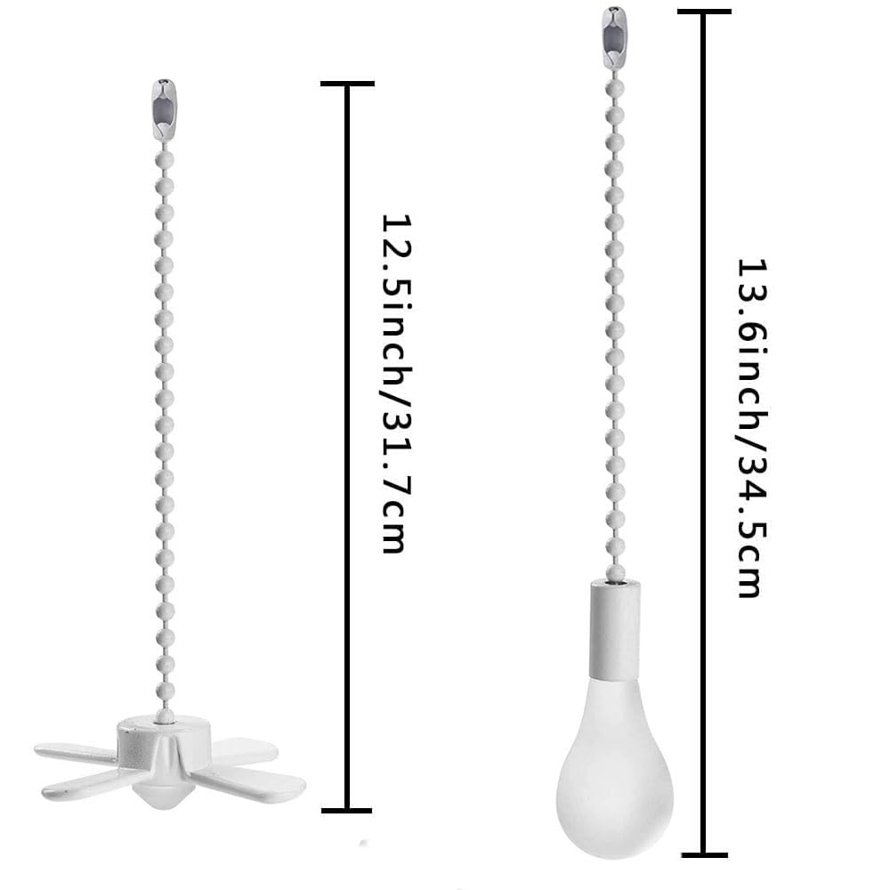 Akahttbn Ceiling Fan Pull Chain Extension Ornaments Chains With Decorative Light Bulb And Fan Cord 13.6 Inches Bronze Fan Pull C
