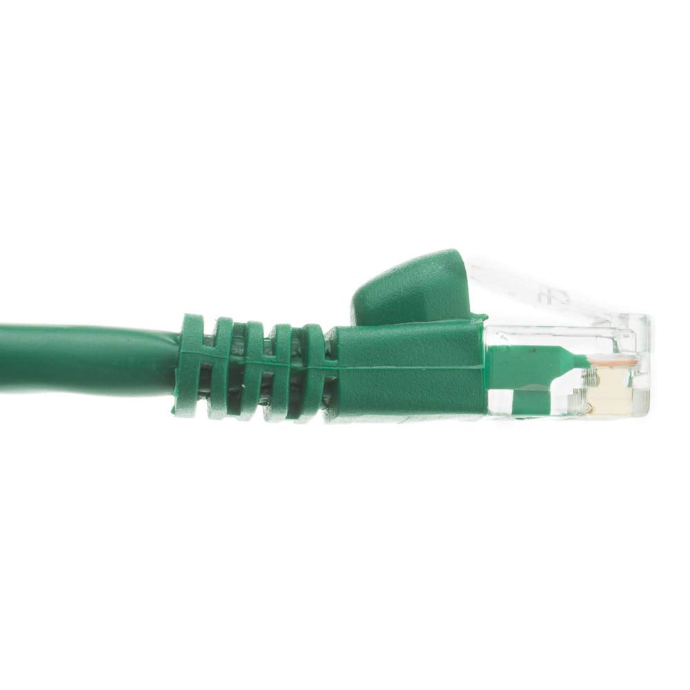 Cablewholesale 35 Foot Green Cat6A Ethernet Patch Cable, Snagless/Boot With Rj45 Connector, 500 Mhz, 24 Awg, Utp(Unshielded Twis
