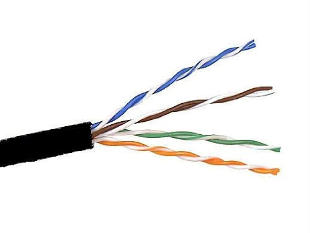 Belkin Cat 5E 24Awg Solid Pvc Cb 4Pair 1000 Black (A7L504 1000 Blk)