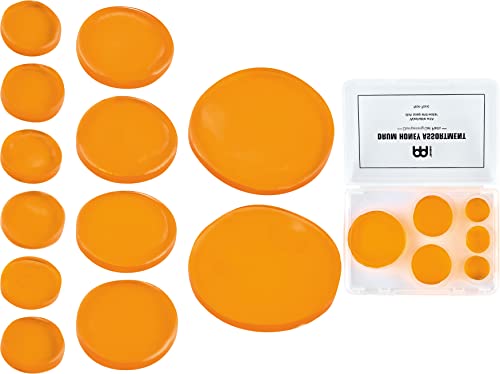 Meinl Cymbals Drum Honey Dampening Gel Pads, 12 Piece Assortment With Varying Sizes   Includes Container And Dividers (Mdha)