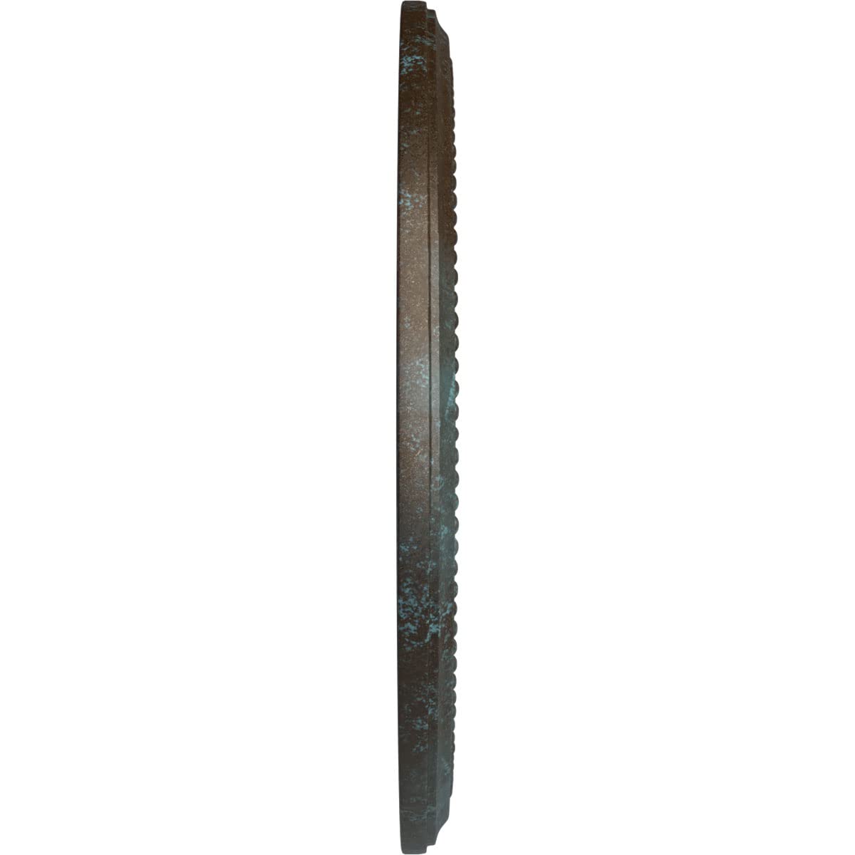 Ekena Millwork Cm18Dibbs Diane Ceiling Medallion, 18Od X 3 5/8Id X 1 1/8P (Fits Canopies Up To 5 3/8), Hand-Painted Bronze Blue