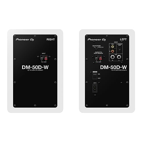 Pioneer Dj Dm 50D 5 Inch Active Monitor Speaker   White