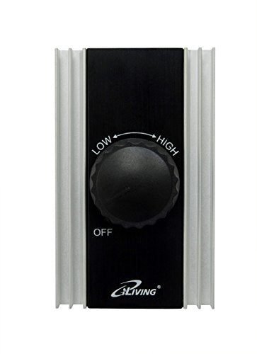 Iliving Ilg8Sfsc Solid State Variable Adjustable Precision Fan Speed Controller 120V 8A , Black