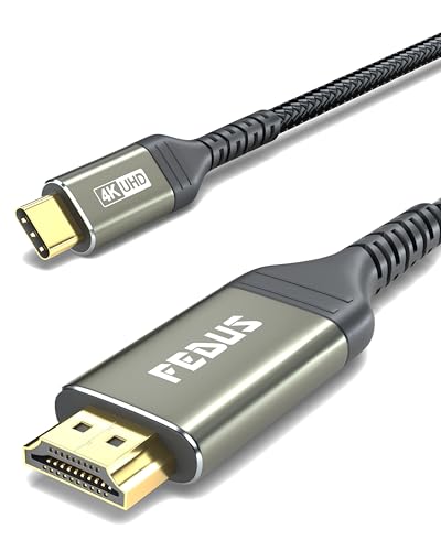 Fedus Usb C To Hdmi Cable, 1.5 M 4K@60Hz TypeC To Hdmi Adaptor For Home Office And Mac Thunderbolt 3/4 Compatible Usb C To Hdmi