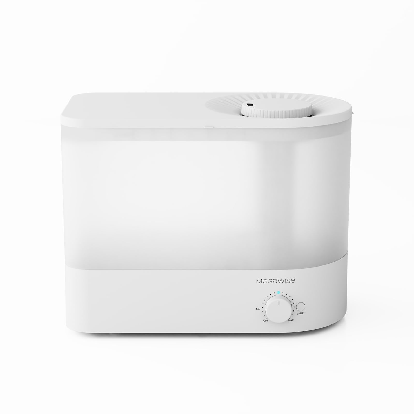 MEGAWISE 2025 Large Capacity Humidifier, 6L Top Fill Design, 50H Runtime, Ultra Quiet Large Capacity Cool Mist for Bedroom, Baby
