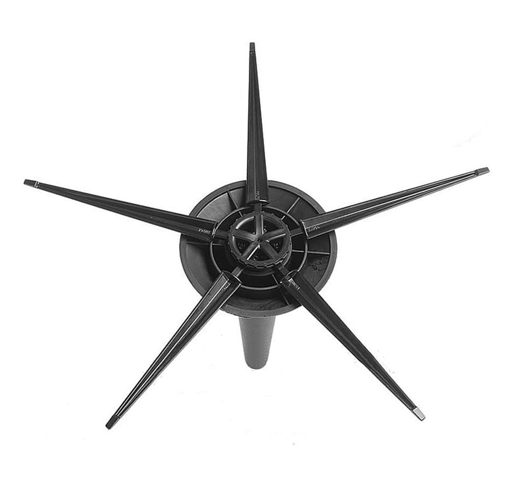 Jiayouy Portable Trumpet Stand Holder Metal 5 Leg Holder Stand Foldable Wind Instrument Accessory Black