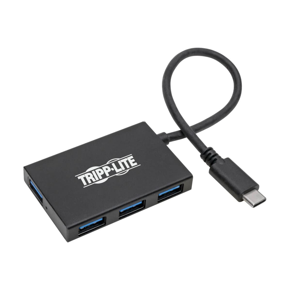 Tripp Lite Gen 1 USB-C Hub, Portable USB-C to USB-A Splitter for Charging and Data Transfer, Thunderbolt 3, 5 Gbps, 1.5 A, Alumi