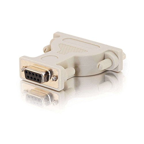 C2G 02446 Db9 Female To Db25 Male Serial Rs232 Adapter, Beige