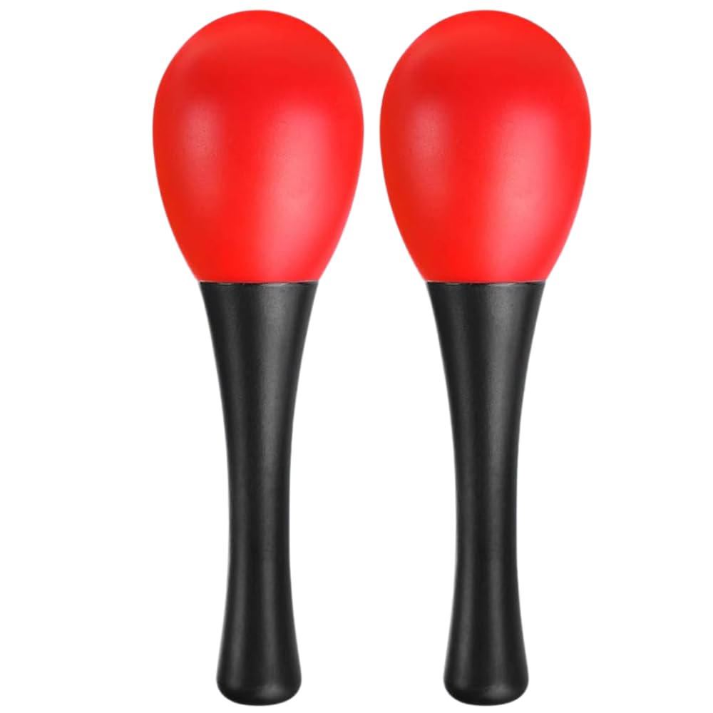 Flare Handle Egg Shakers Musical Instruments Percussion Maracas Egg For Kids Toys Plastic Egg Shaker For Learning & Painting Cla