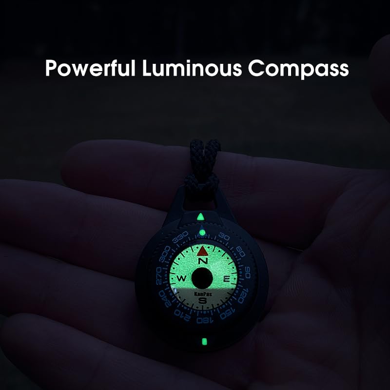 Polaris Waterproof Micro Compass Series/Watchband Or Edc Or With Mini Whistle Or With Whistle (Edc Compass, 1)