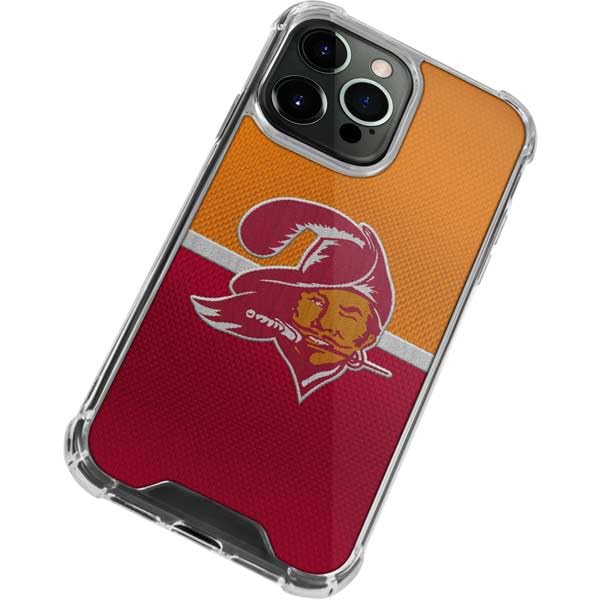 Skinit Clear Phone Case Compatible With Iphone 13 Pro Max   Officially Licensed Nfl Tampa Bay Buccaneers Vintage Design