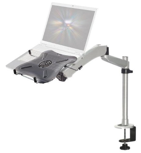 Cotytech Expandable Desk Mount Spring Arm Quick Release With 19.7' Pole 2 in 1 Base