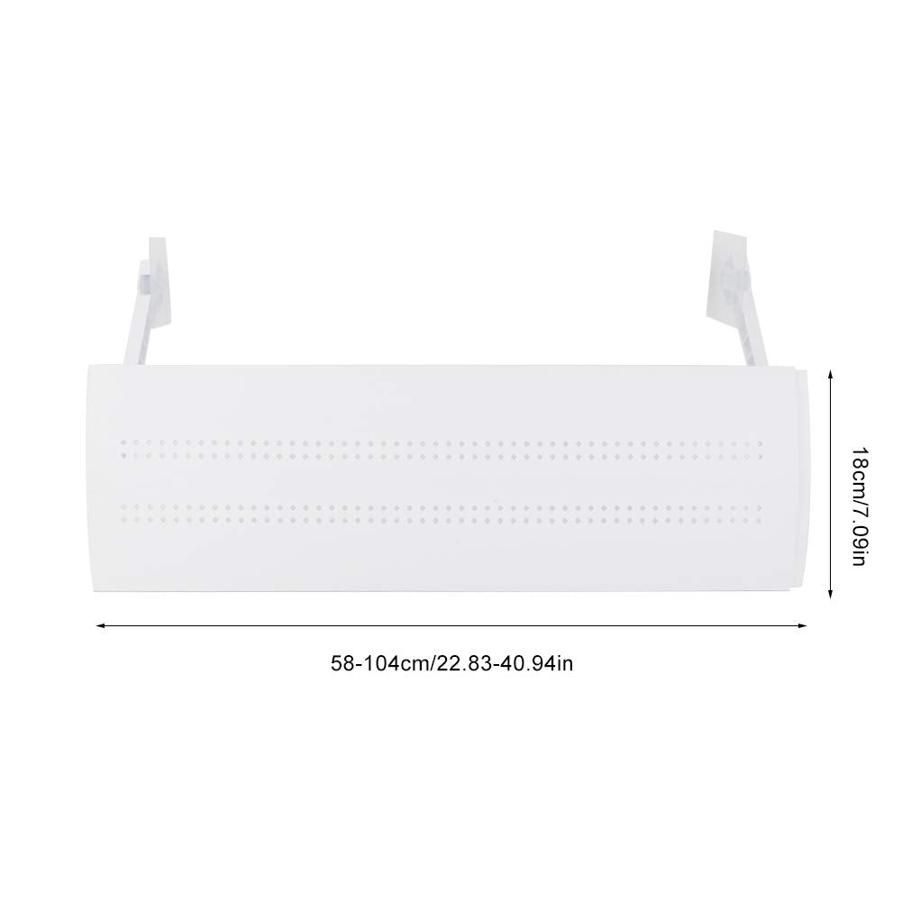 Adjustable Air Conditioner Deflector, Retractable Air Conditioning Deflector Air Diverter Cover Telescopic Anti Wind Baffles Ant