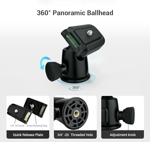 Acuvar Universal Tablet Tripod Mount And Universal Smartphone Mount Holder For All Smartphones And Tablets (10) Tablet Mount + B