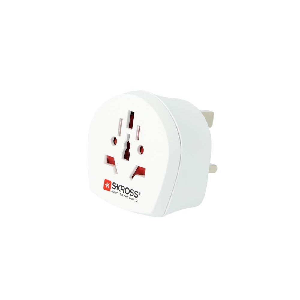 Skross World To Uk Country Travel Adaptor, White